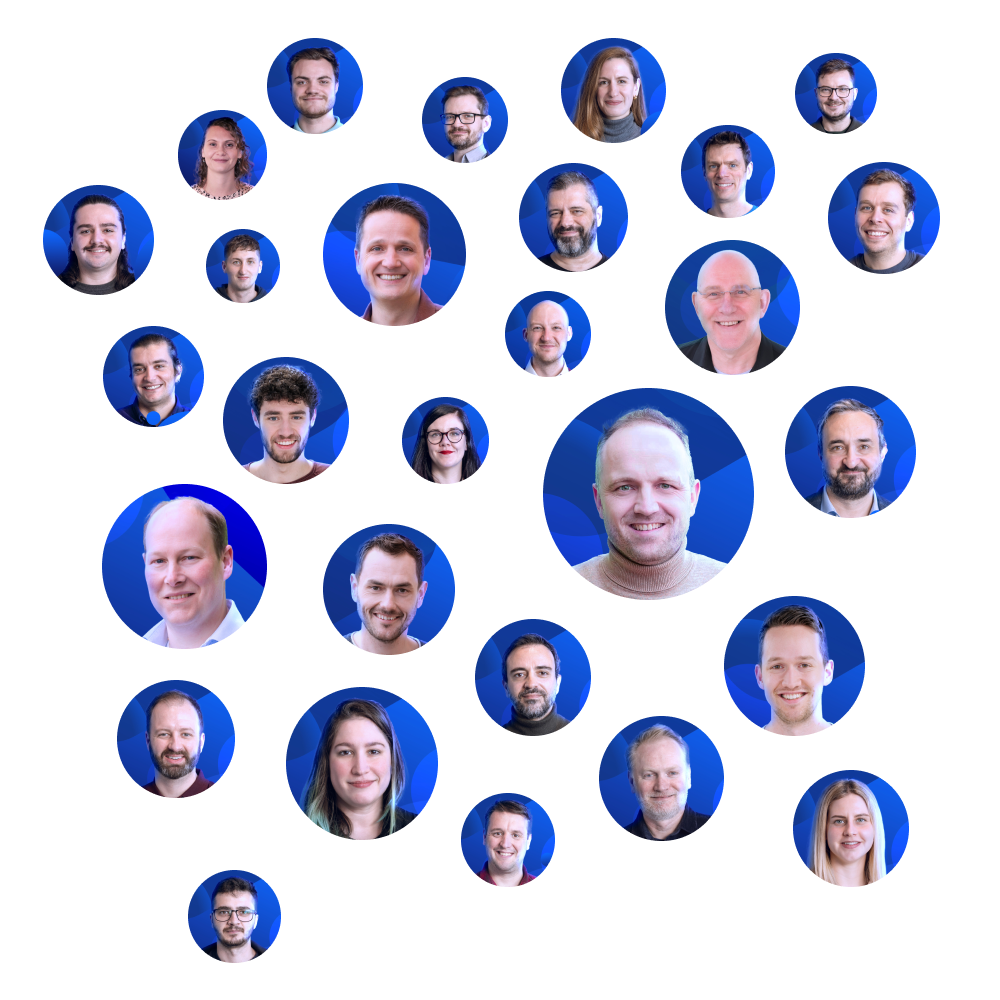 Circular portraits of the Growcreate team